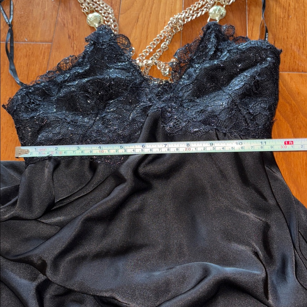 Italy Elegant Black Evening Gown les bourdelles des garcons size S - Picture 9 of 9